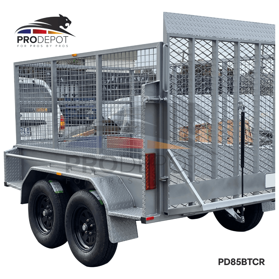 8x5 Premium Cage Trailer Full Ramp at back - Image 3