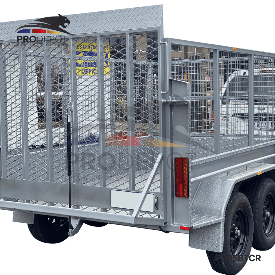 8x5 Premium Cage Trailer Full Ramp at back - Image 2