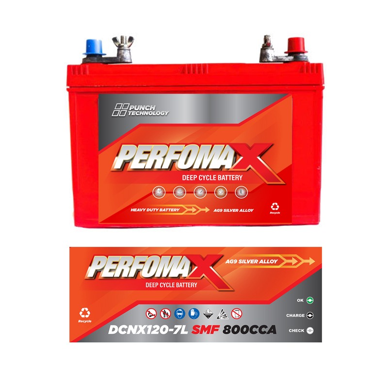 Performax Deep Cycle Battery DCNX120-7L SCMF — Supplied Fast, Brand May Vary Depending on Stock Availability