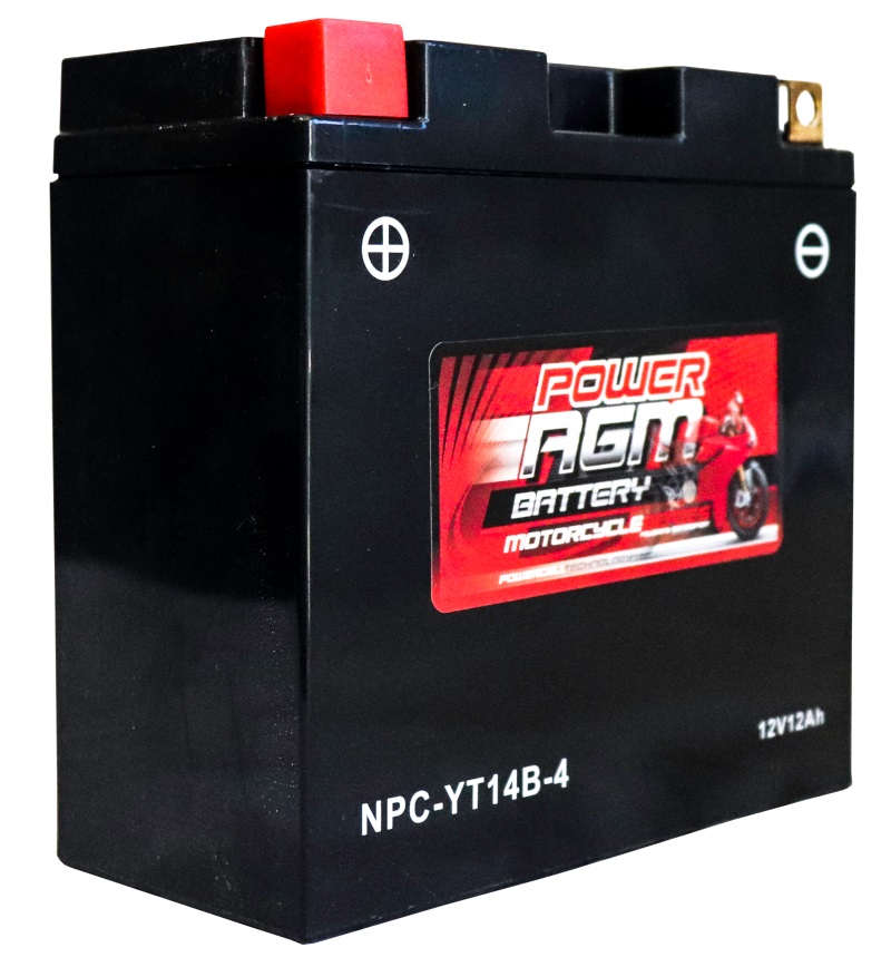 Motorcycle AGM Range Batteries NPC-YT14B-4 - Image 2