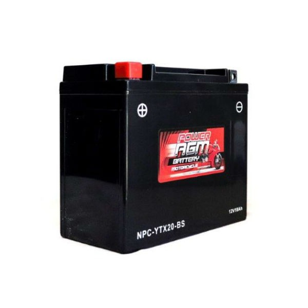 YTX20-BS Motorcycle Battery For Harley-Davidson FXR 1340CC 1999-2000 – Chrome Battery