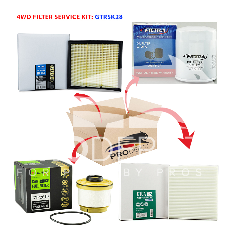 ISUZU D-Max (07/12 ../on), MU-X 4WD SERVICE KITS - GTRSK28