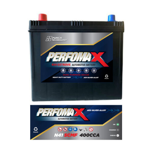 Performax Automotive Battery N41-SCMF — Supplied Fast, Brand May Vary Depending on Stock Availability