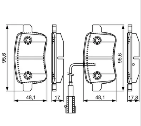 BOSCH BRAKE PAD - BP1594 - Image 2