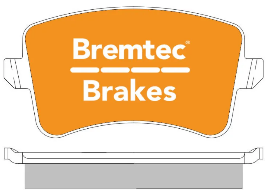 BREMTEC TRADELINE BRAKE PAD SET REAR AUDI A4 B8 1.8 2.0 TFSI PR1LT - BT1736TS - Image 2