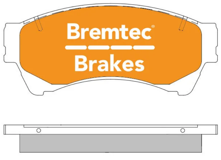 BREMTEC TRADE-LINE CERMAIC BRAKE PADS MAZDA6 GH, ATENZA GH FRONT - BT1897TS - Image 2